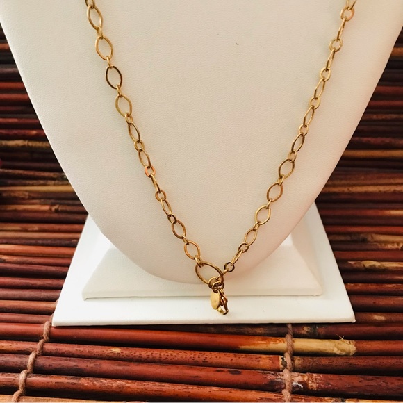 Origami Owl Gold Tone Double Chain Necklace 16.5" - Picture 8 of 8